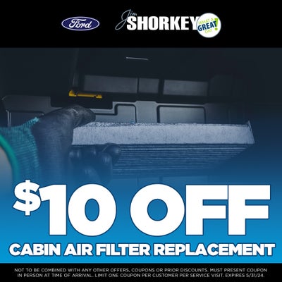 $10 OFF Cabin Air Filter Replacement